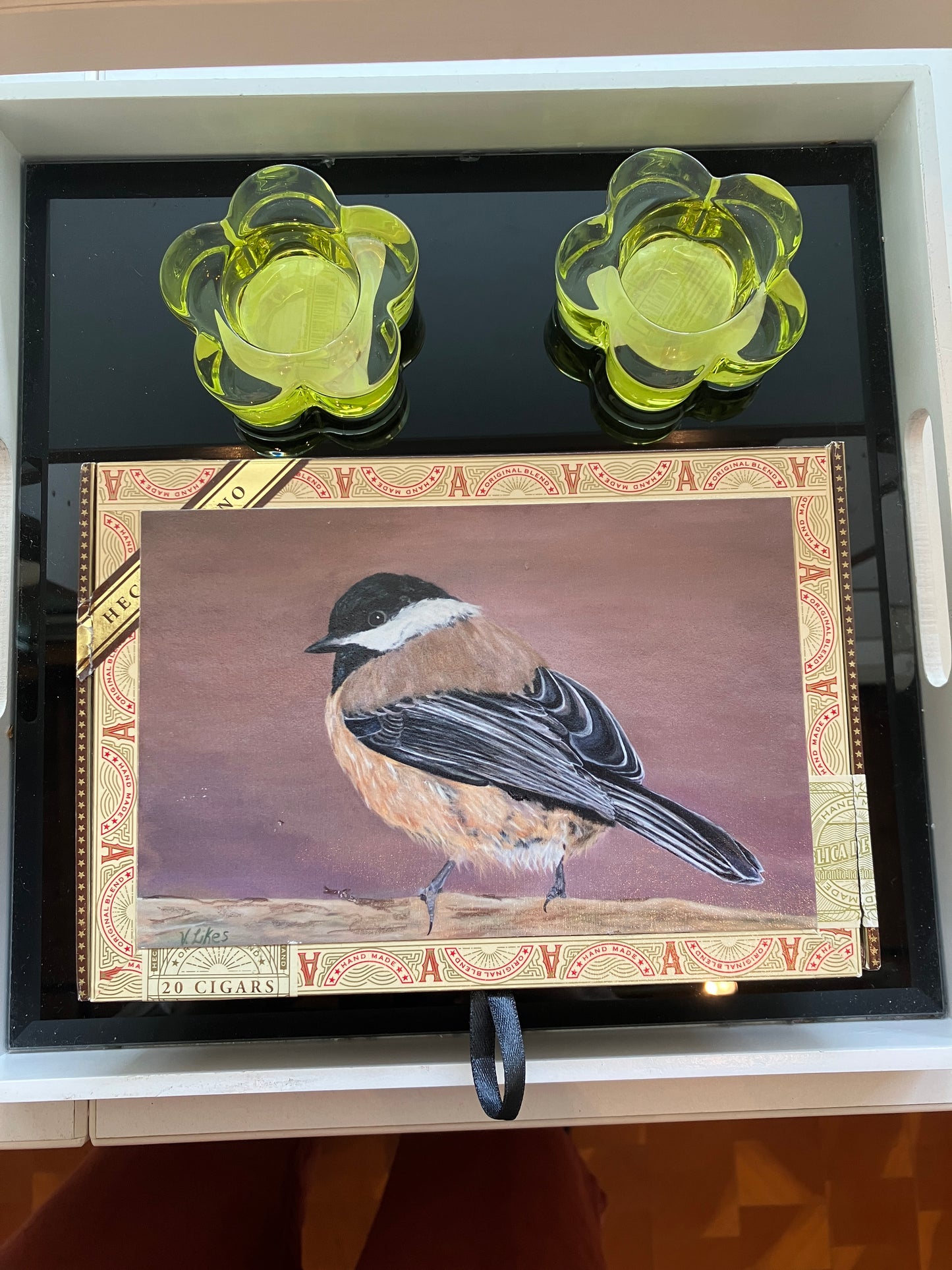 Chickadee Cigar Art Box - Victoria Likes