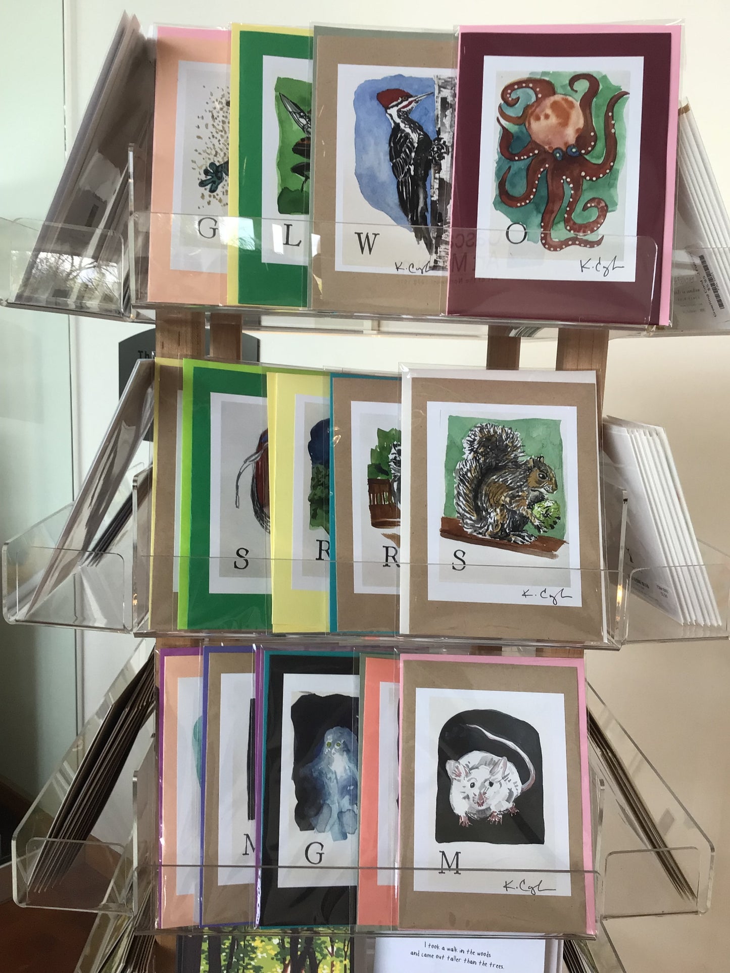 Alphabet Illustration Greeting Cards - K Coyle