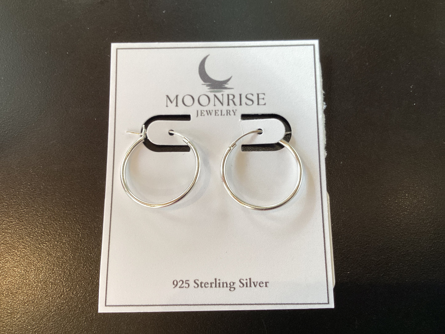 Silver 20mm Hoop Earrings E-204