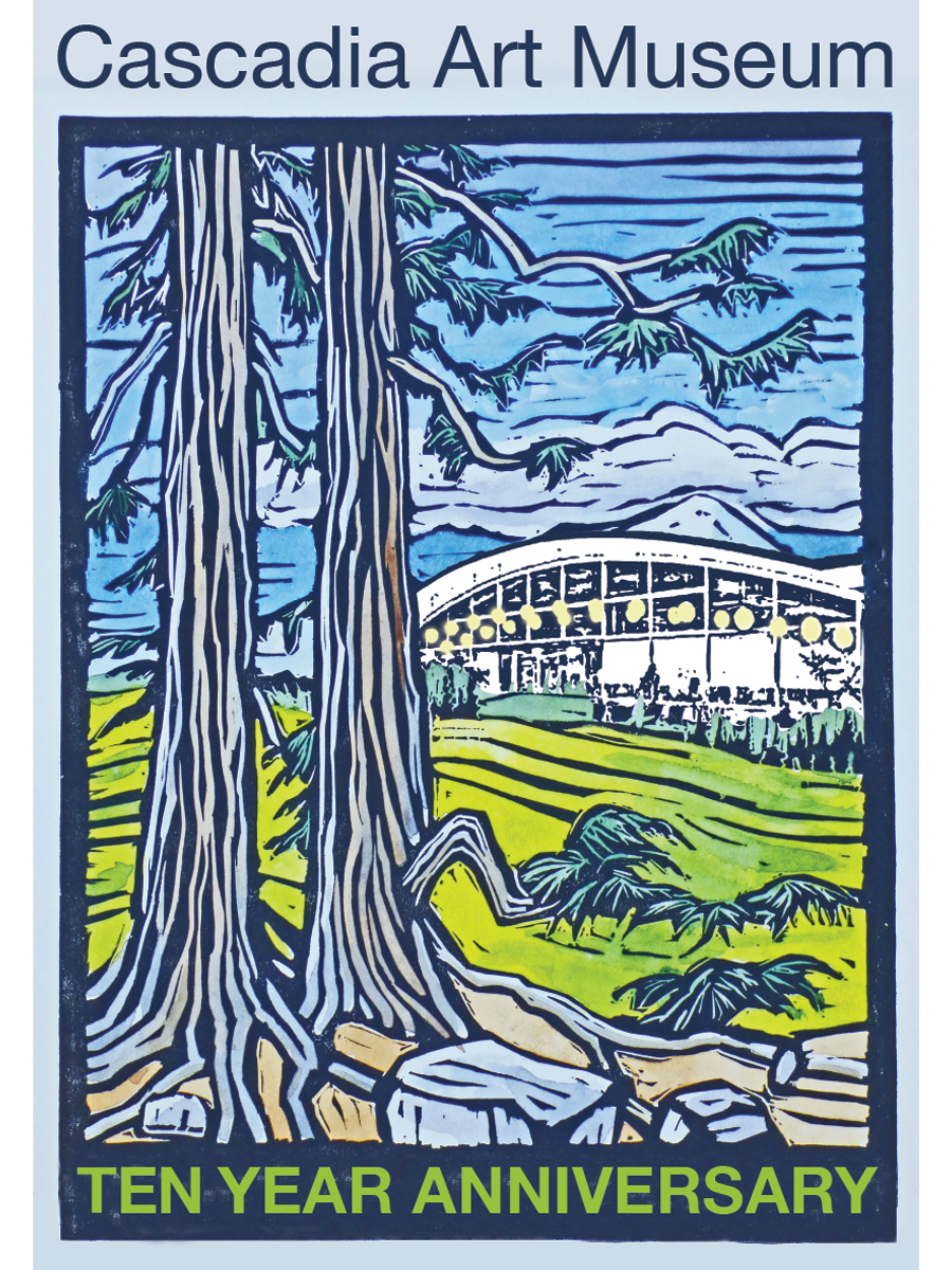 Cascadia Art Museum 10 Year Anniversary Sticker