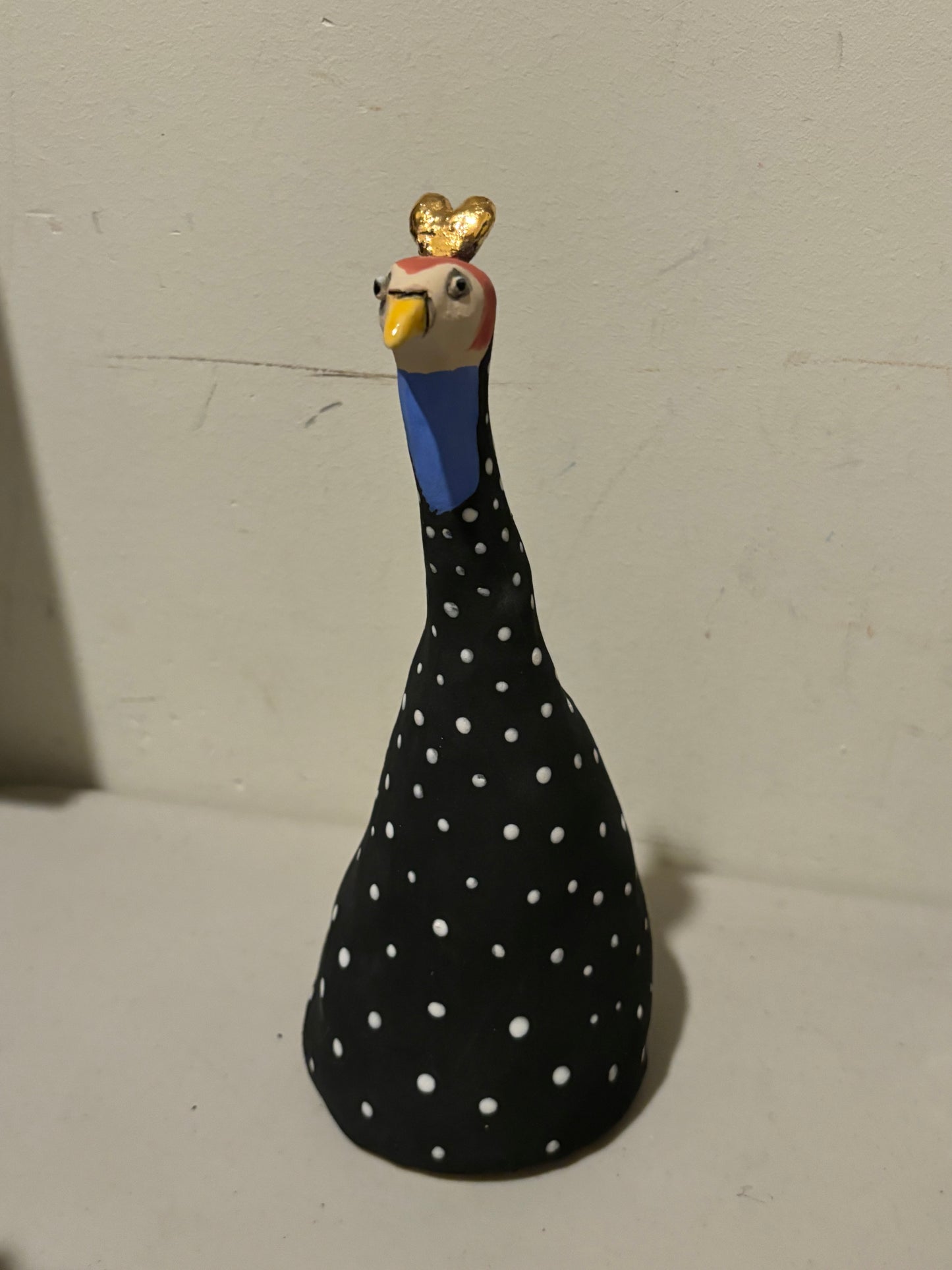 Ceramic Guinea Fowl Sculpture - Jennie de Mello e Souza