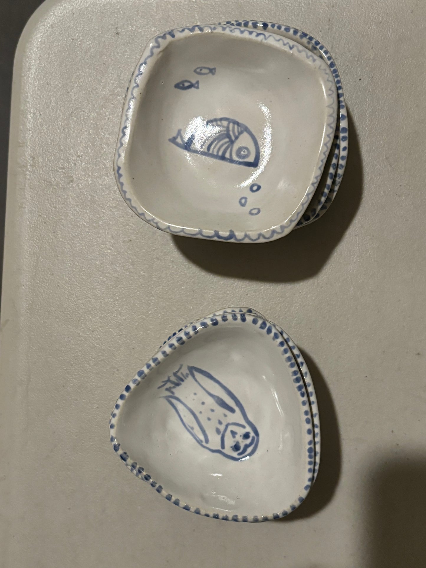 Small Ceramic Trinket Dishes - Jennie de Mello e Souza