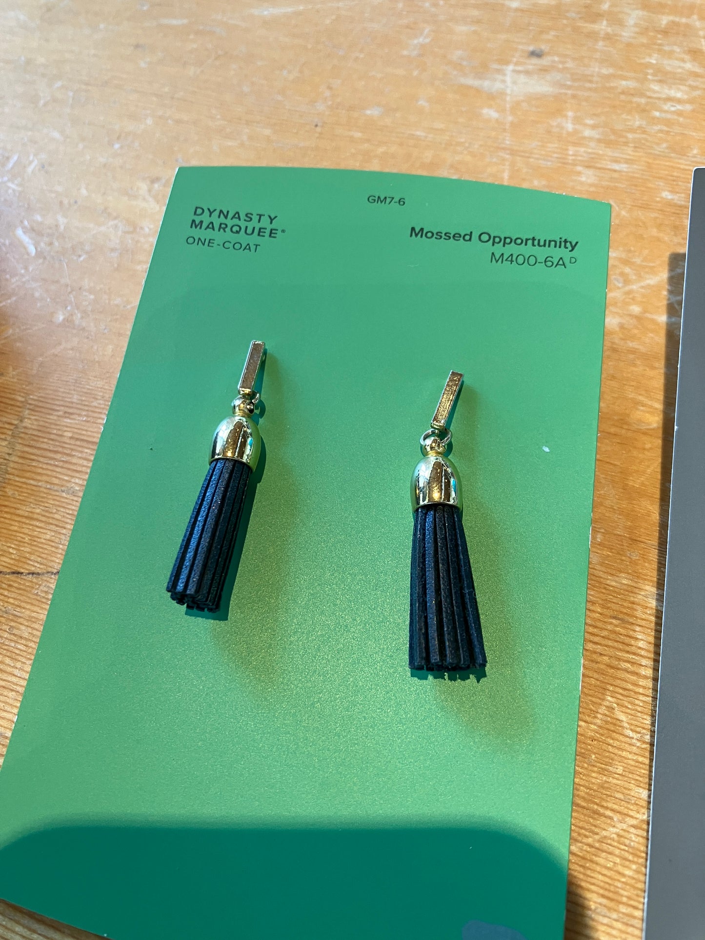 Gold tassel earrings