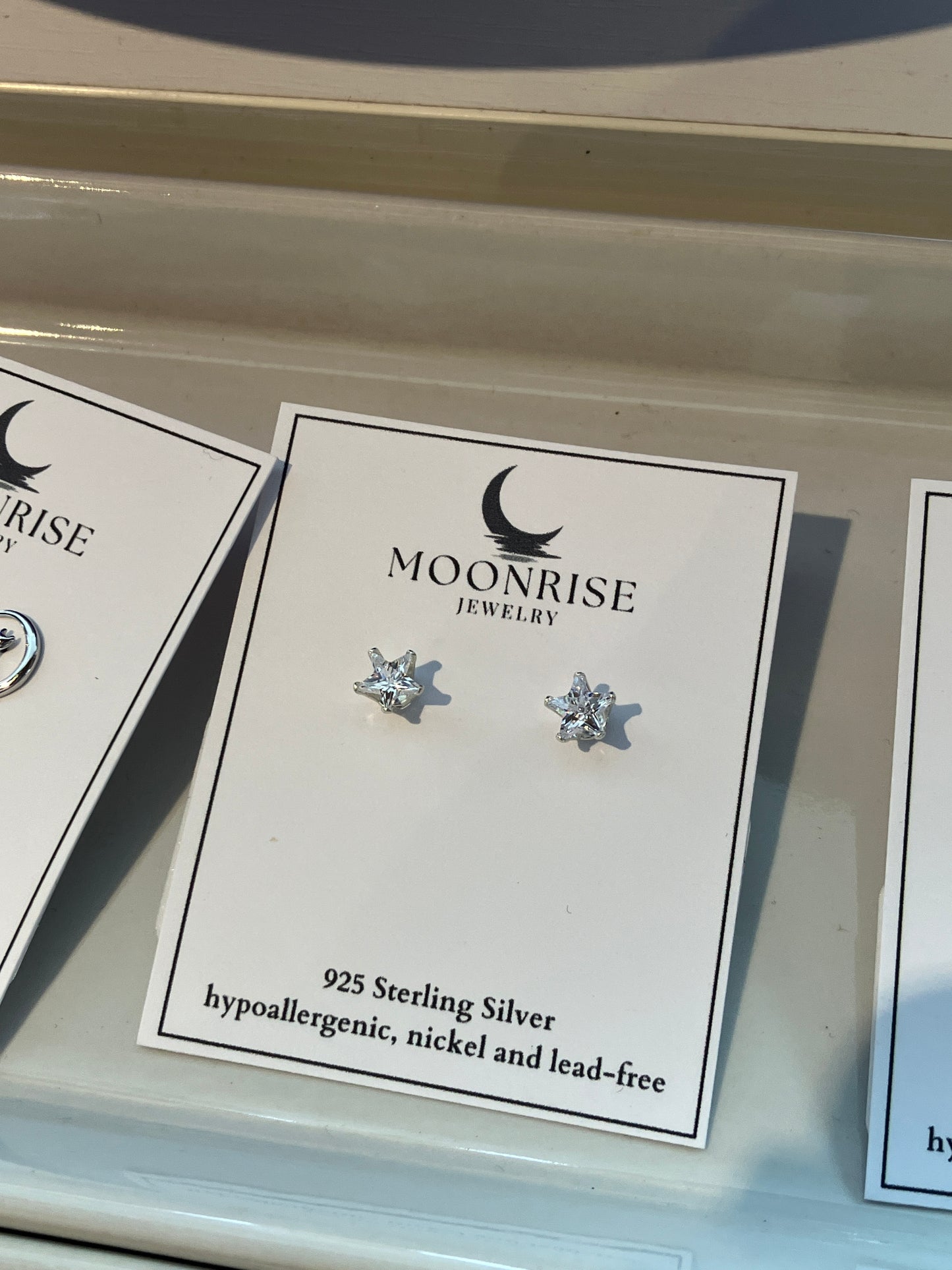 Star CZ Stud Earrings E-72