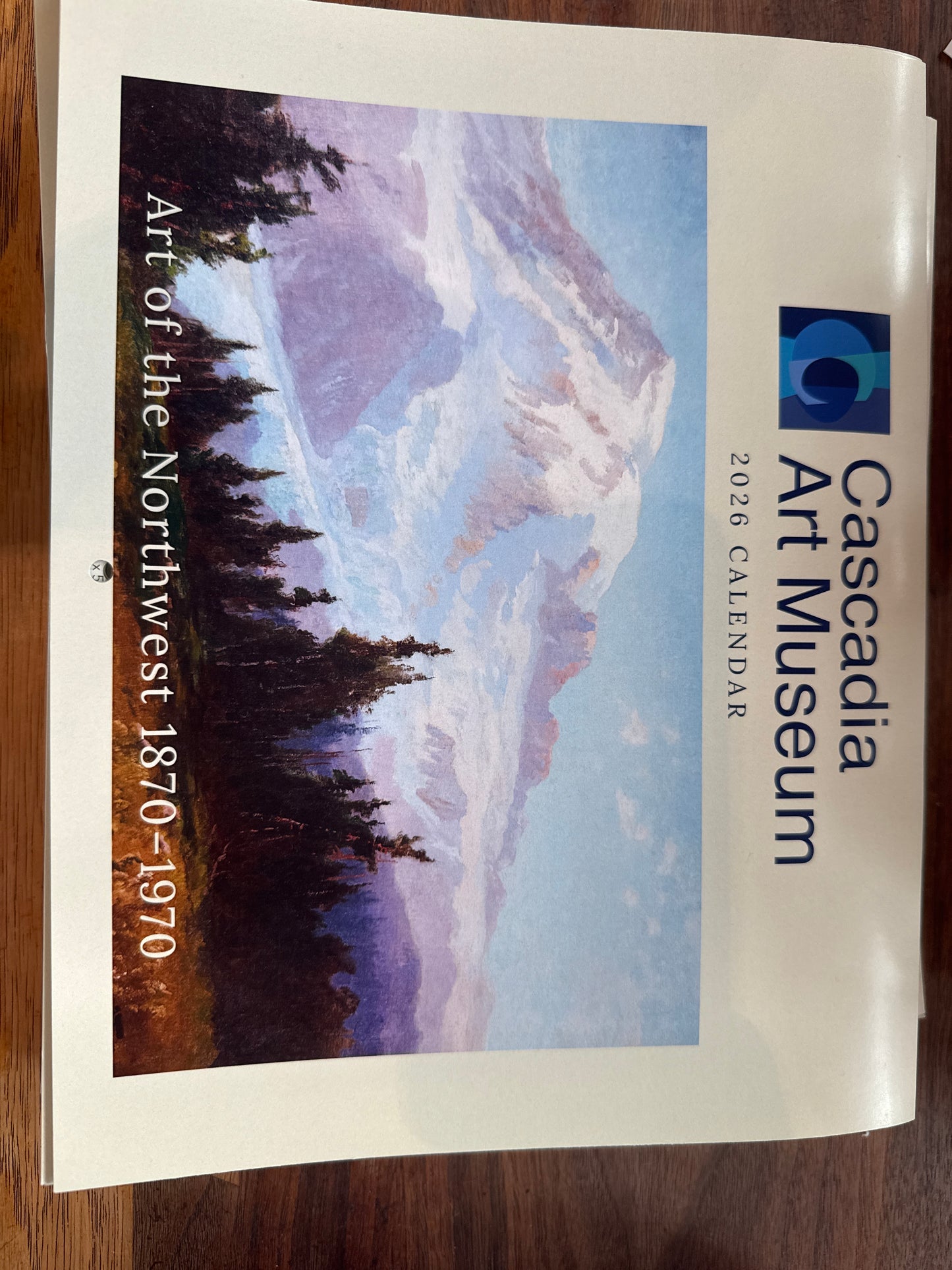 2026 Cascadia Art Museum Wall Calendar