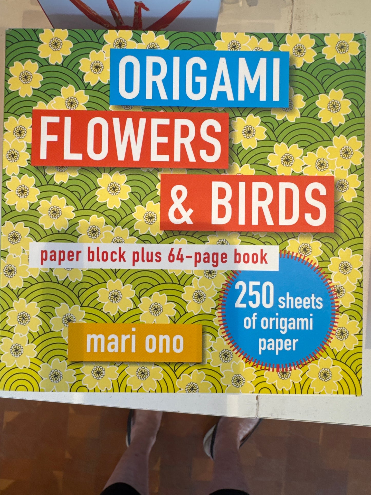 Origami Book w/ Paper - Birds and Flowers
