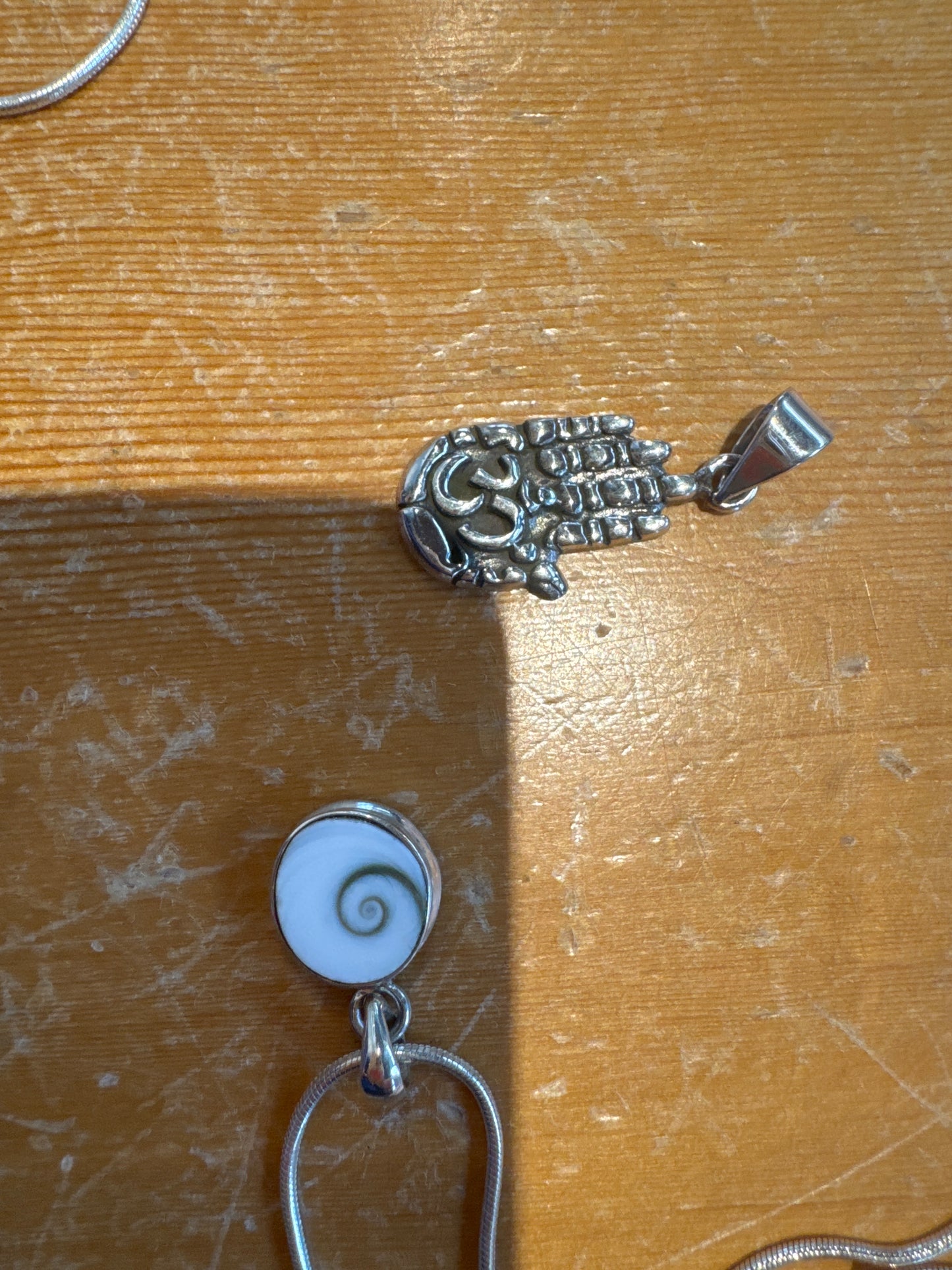 Sterling Silver Pendant on 20” silver chain - Gulastan