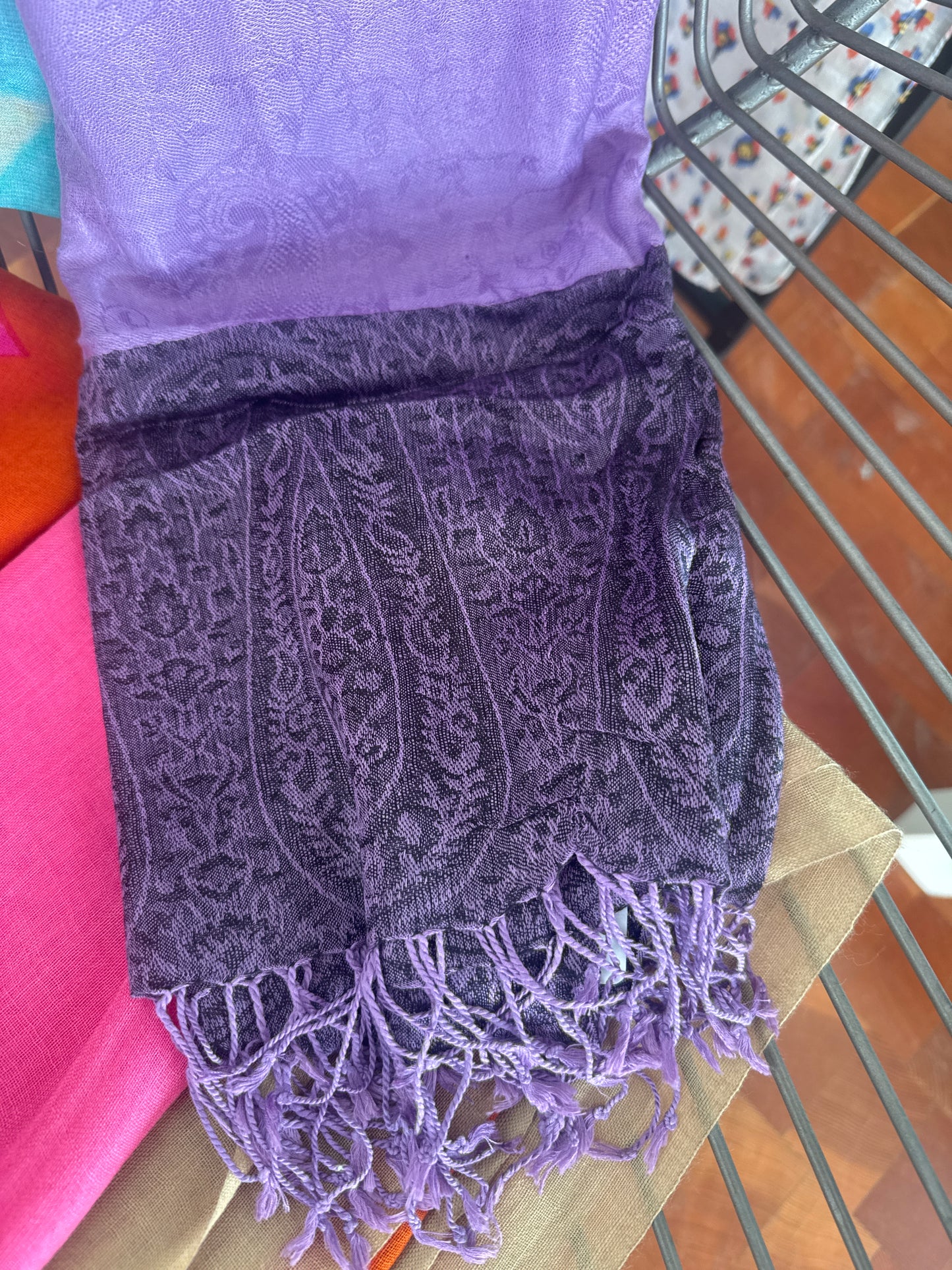 Purple Paisley Scarf