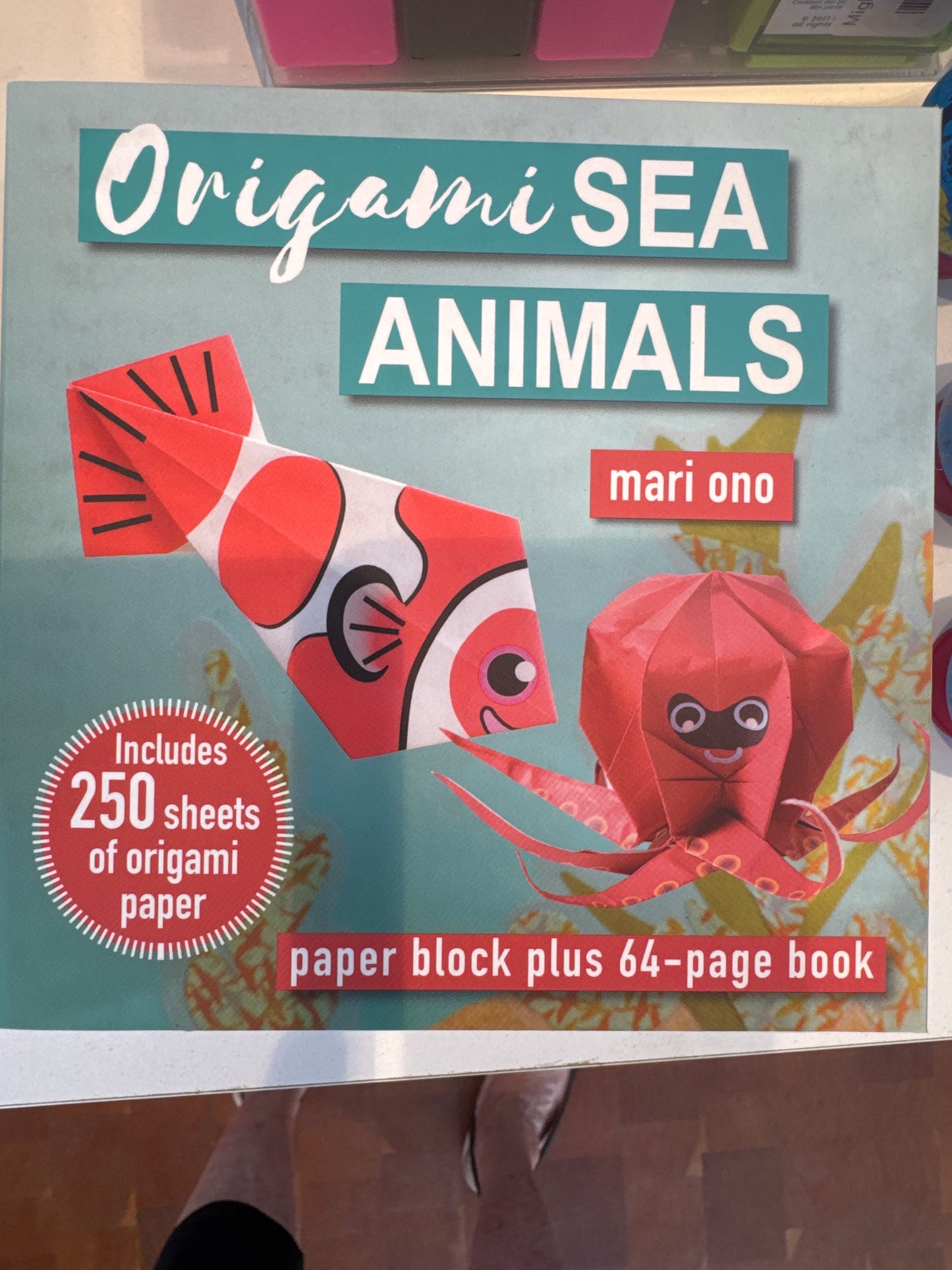 Origami Book w/ Paper - Sea Creatures